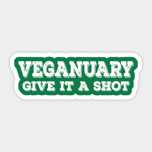 cool Veganuary 2021 Sticker